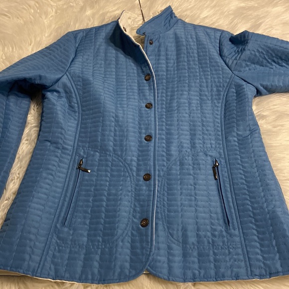 The TOG Shop Quilted Jacket color blue excellent condition size M - Picture 12 of 16